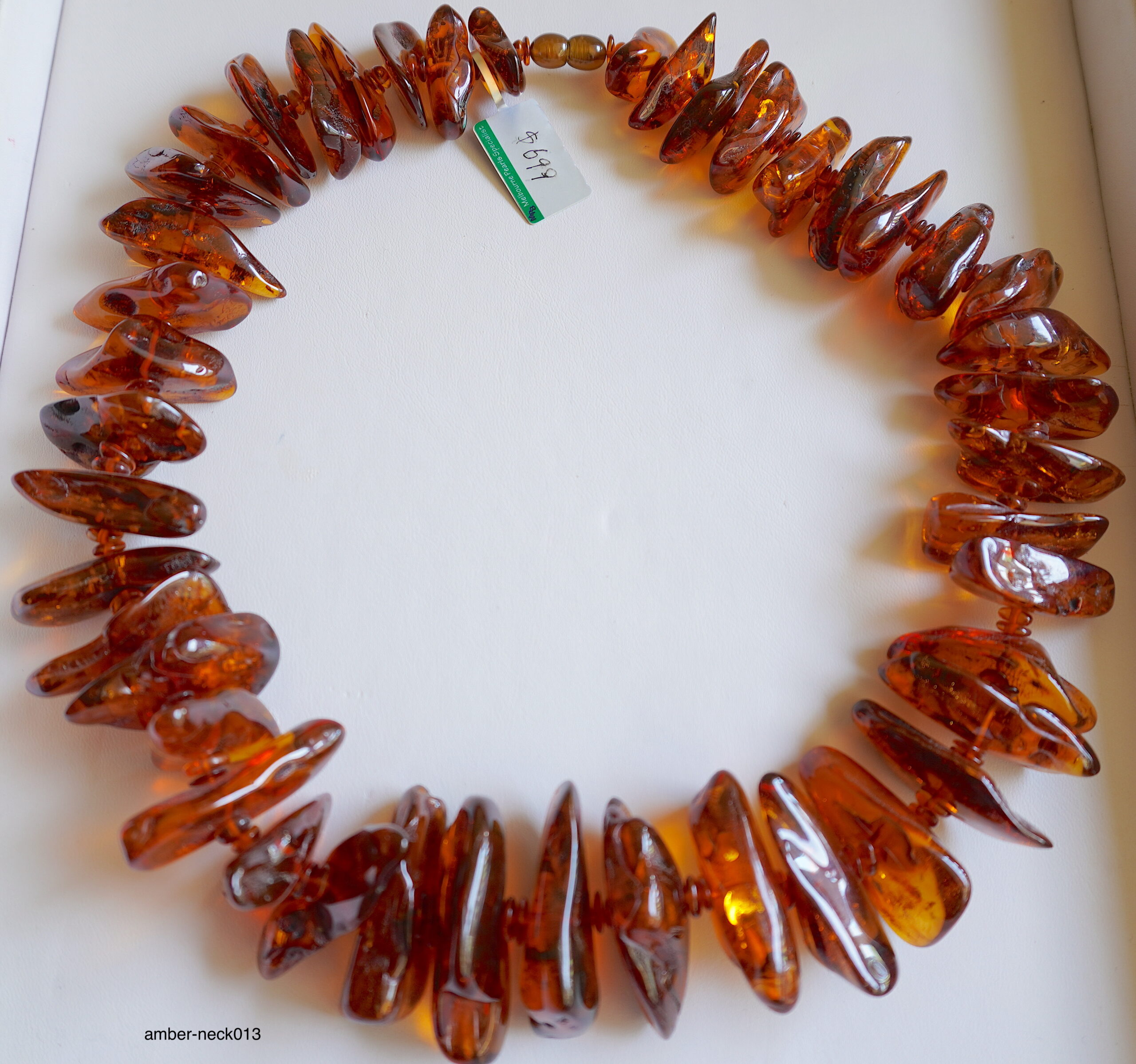 Natural Baltic sea amber necklace: huge raw dark red amber blocks ...